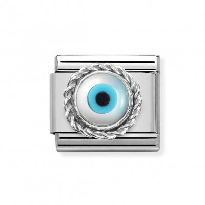 Nomination Silver Greek Eye Classic Charm