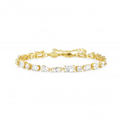 Nomination Silver Gold White CZ Bracelet