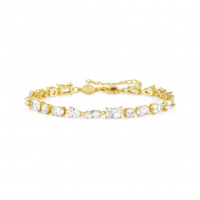 Nomination Silver Gold White CZ Bracelet