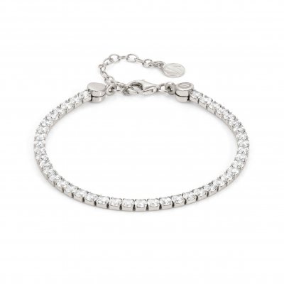 Nomination Silver White Crystal Tennis Bracelet