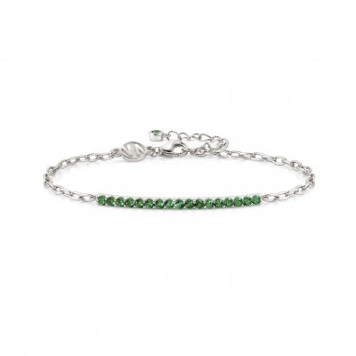 Nomination Lovelight Silver & Green CZ Bracelet