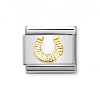 Nomination 18ct Gold Horseshoe Charm.