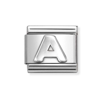 Nomination Silver Shine Initial A Charm.