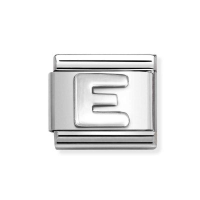 Nomination Silver Shine Initial E Charm.