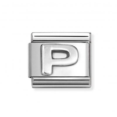 Nomination Silver Shine Initial P Charm.