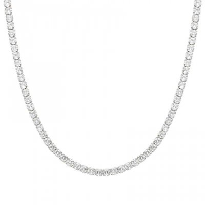 Nomination Silver White Crystal Tennis Necklet