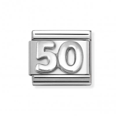 Nomination Silver Number 50 Charm