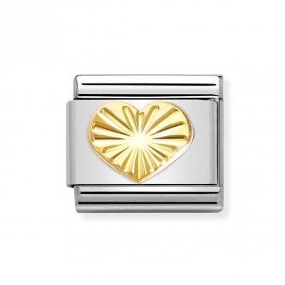 Nomination 18ct Gold Heart Charm.