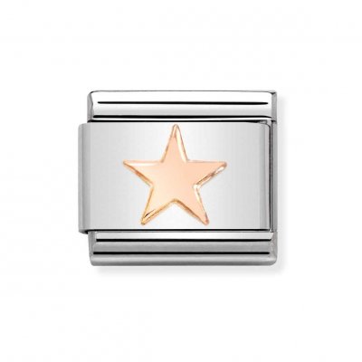 Nomination 9ct Rose Gold Star Charm.