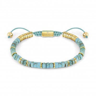 Nomination InstinctStyle Gold Finish Steel Turquoise Bracelet