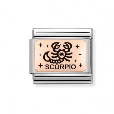Nomination 9ct Rose Gold Scorpio Charm.