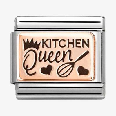 Nomination Rose Gold Kitchen Queen Charm