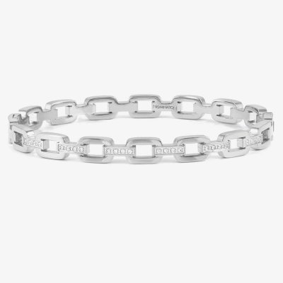 Nomination Pretty Bangles Silver plated & White CZ Bangle