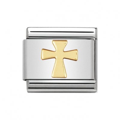 Nomination 18ct Gold Cross Charm.