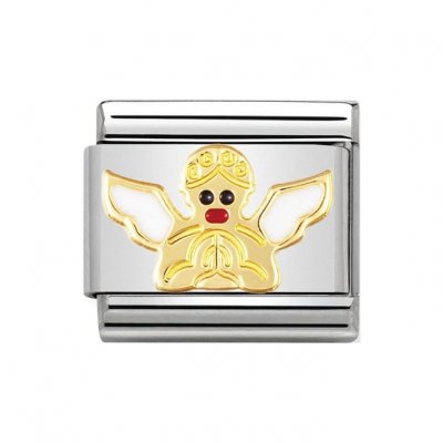 Nomination 18ct Gold Angel Charm.