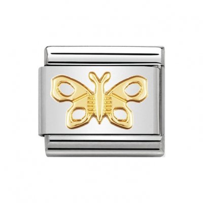 Nomination 18ct Gold Butterfly Charm.