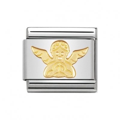 Nomination 18ct Gold Angel Charm.