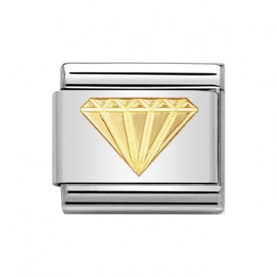 Nomination 18ct Gold Diamond Charm.