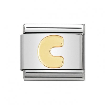 Nomination 18ct Gold Initial C Charm.