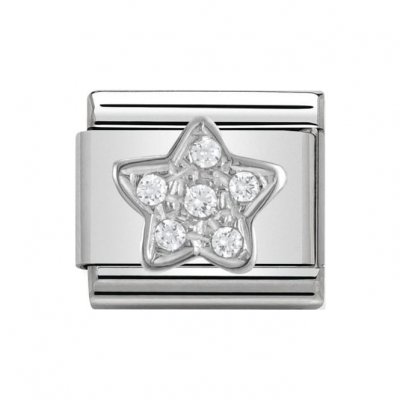 Nomination Silver Shine Cubic zirconia Star Classic Charm