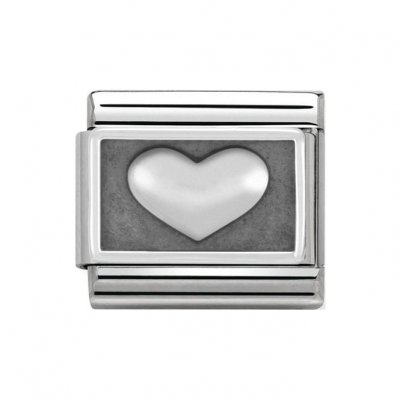 Nomination Silver Shine Single Heart Charm