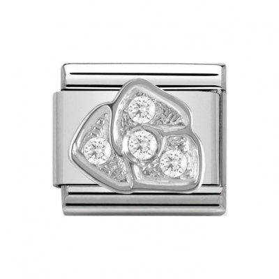 Nomination Silver Shine Cubic zirconia Rose Classic Charm