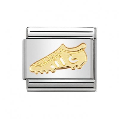 Nomination 18ct Gold Football Boot Charm.