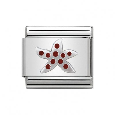 Nomination Stainless Steel & Silver Shine Red Starfish Charm