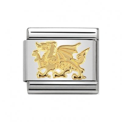 Nomination 18ct Gold Dragon Charm.