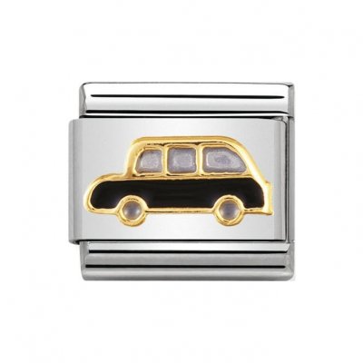 Nomination 18ct Gold Black Cab Charm.