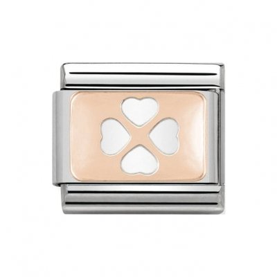 Nomination 9ct Rose Gold 4 Leaf Clover Charm.