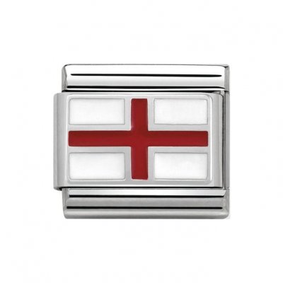 Nomination Silver Enamel England Flag Charm