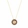 Nomination Aurea Yellow Gold Plated & CZ Circle Pendant Necklace