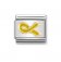 Nomination 18ct & Enamel Yellow Ribbon Charm.