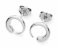 Lucy Quartermaine Silver Luna Stud Earrings