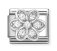 Nomination Silver White CZ Daisy Charm