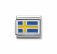 Nomination Silver Shine Enamel Sweden Flag Charm