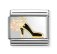 Nomination 18ct Gold Bag with Flower WHITE Charm