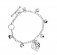 Azendi Silver Heart of Yorkshire T Bar Bracelet