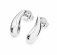 Lucy Quartermaine Silver Droplet Stud Earrings