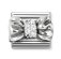 Nomination Silver Bow white CZ Charm