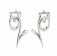 Lucy Quartermaine Silver Q Stud Earrings