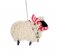 Sheep in Scarf Felt Christmas Decoration