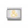 Nomination Commercial E / & symbol Charm 18ct Gold & Stainless Steel.