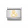 Nomination Commercial E / & symbol Charm 18ct Gold & Stainless Steel.