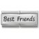 NOM DOUBLE ENGRAVED BEST FRIENDS SILV SHINE- 330710-03