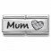Nomination CZ DOUBLE SYMBOLS CZ HEART MUM.