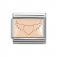 Nomination 9ct Rose Gold Flying Heart Plate Charm.