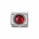 Nomination Silver Shine Round Facetted CZ Charm Red