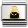 Nomination 18ct & Enamel Black Bag Charm.